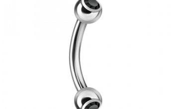 Piercing do obočí 1,2 x 8 mm - OB01004-LB