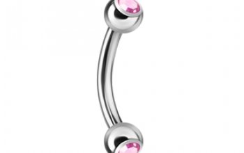 Piercing do obočí 1,2 x 8 mm - OB01004-LB