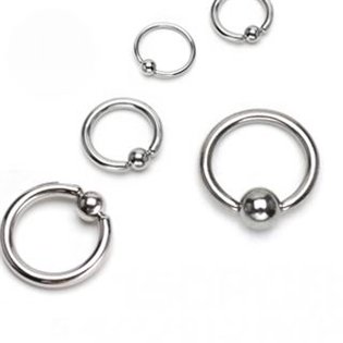 Piercing - kruh s kuličkou - K1015-50128