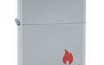 ZIPPO® ZIPPO Logo - benzínový zapalovač matný - 20199
